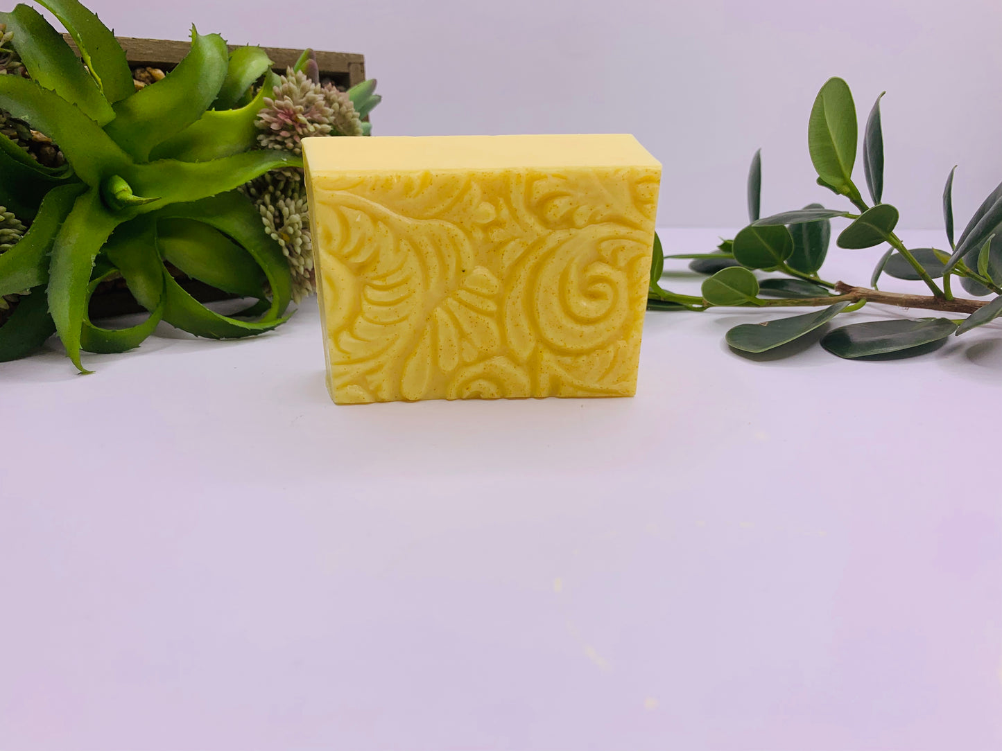 Pineapple  scented Soap Shea Butter soap on rope, loofah