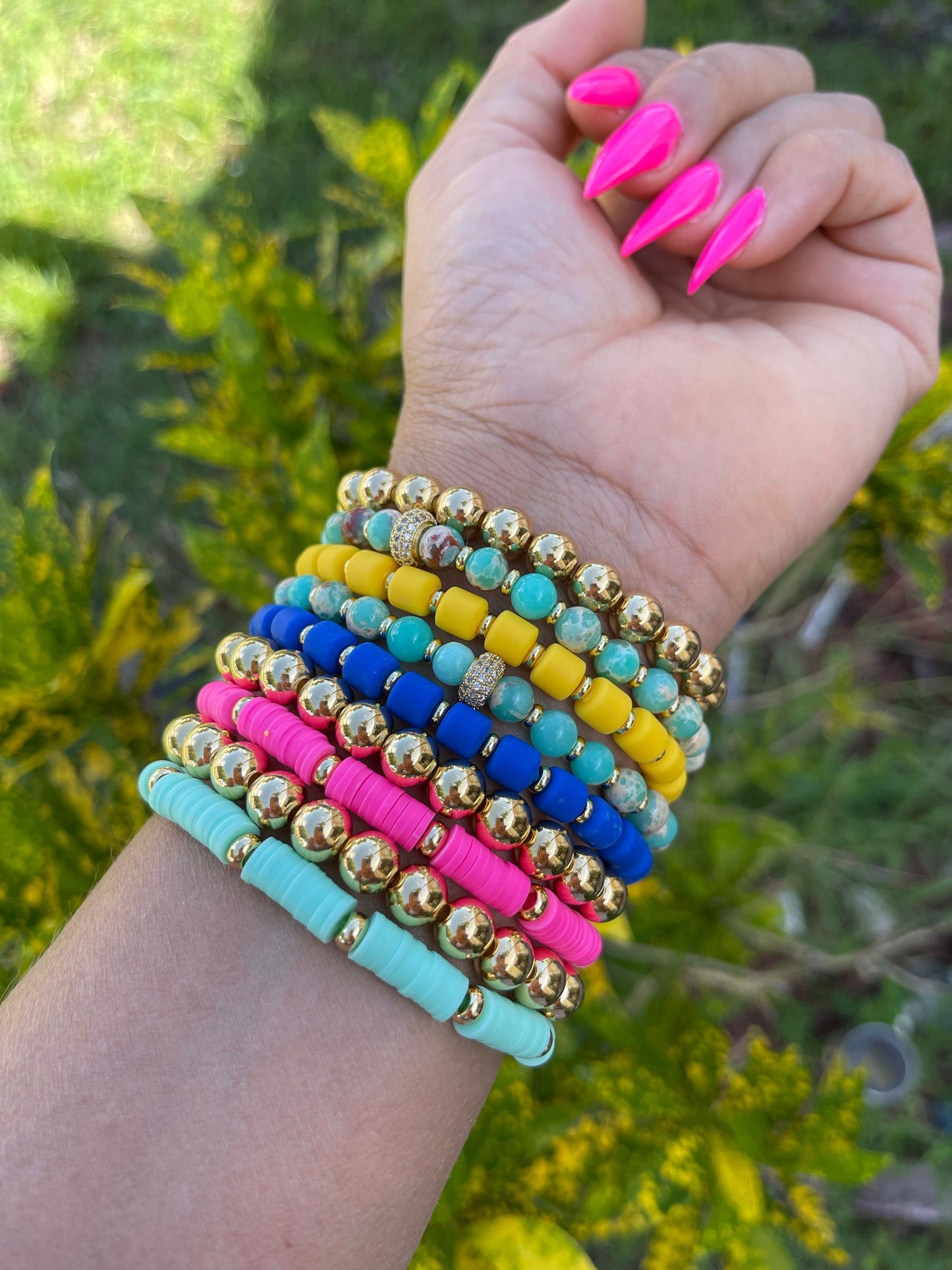 Bow Rain Beaded Bracelets Arm Candy bracelets