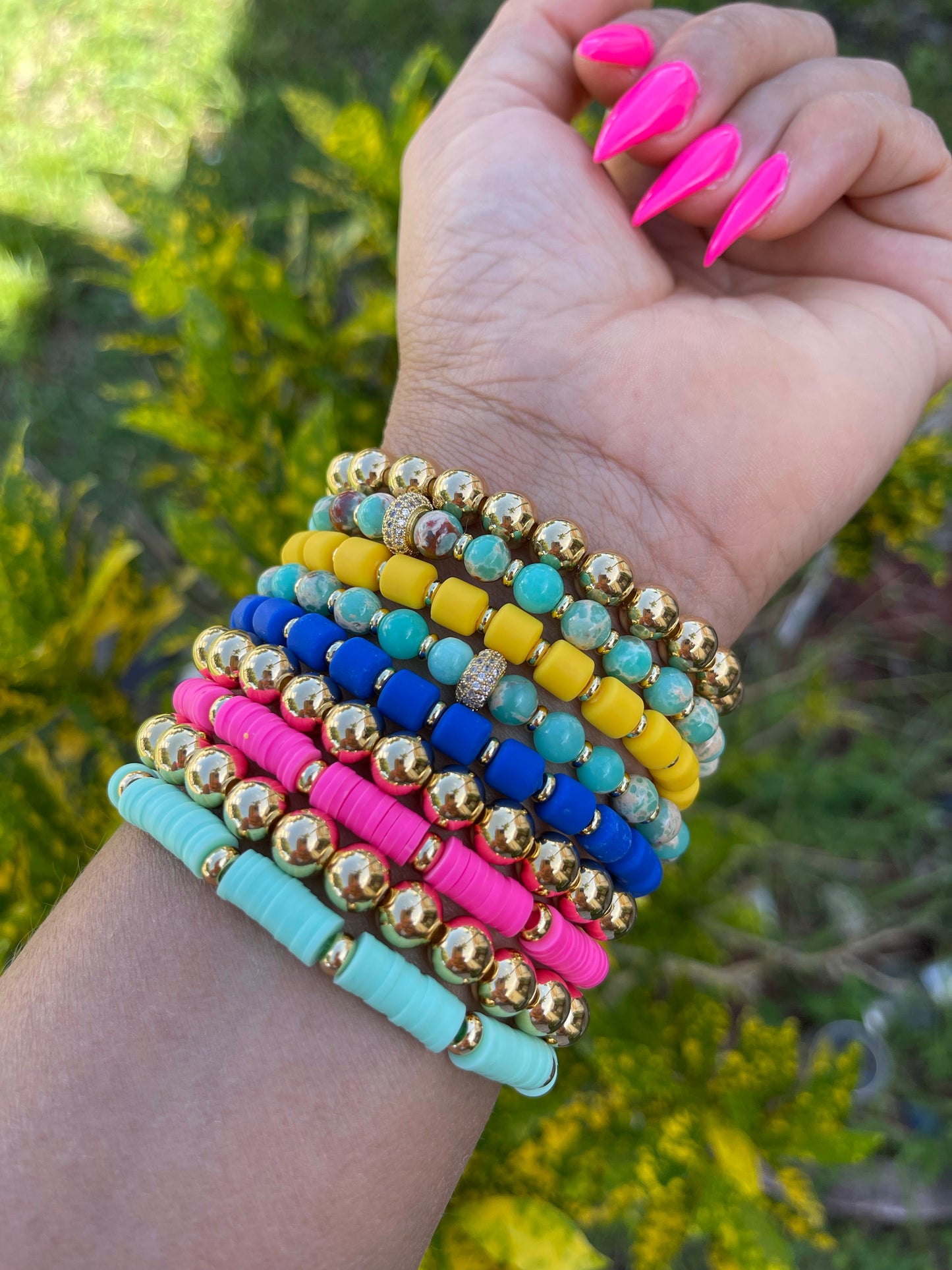 Bow Rain Beaded Bracelets Arm Candy bracelets