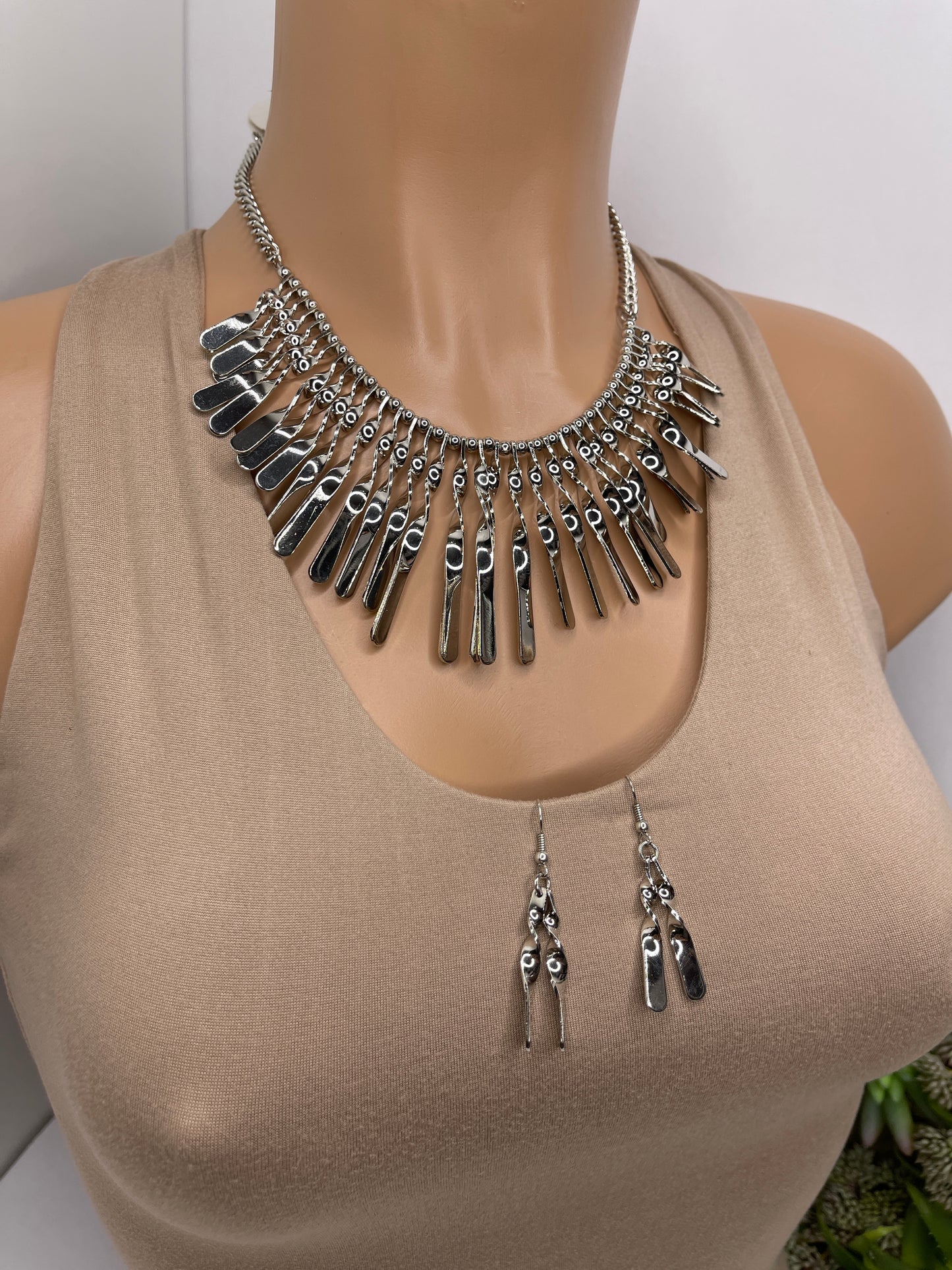 Statement Necklace Set earrings