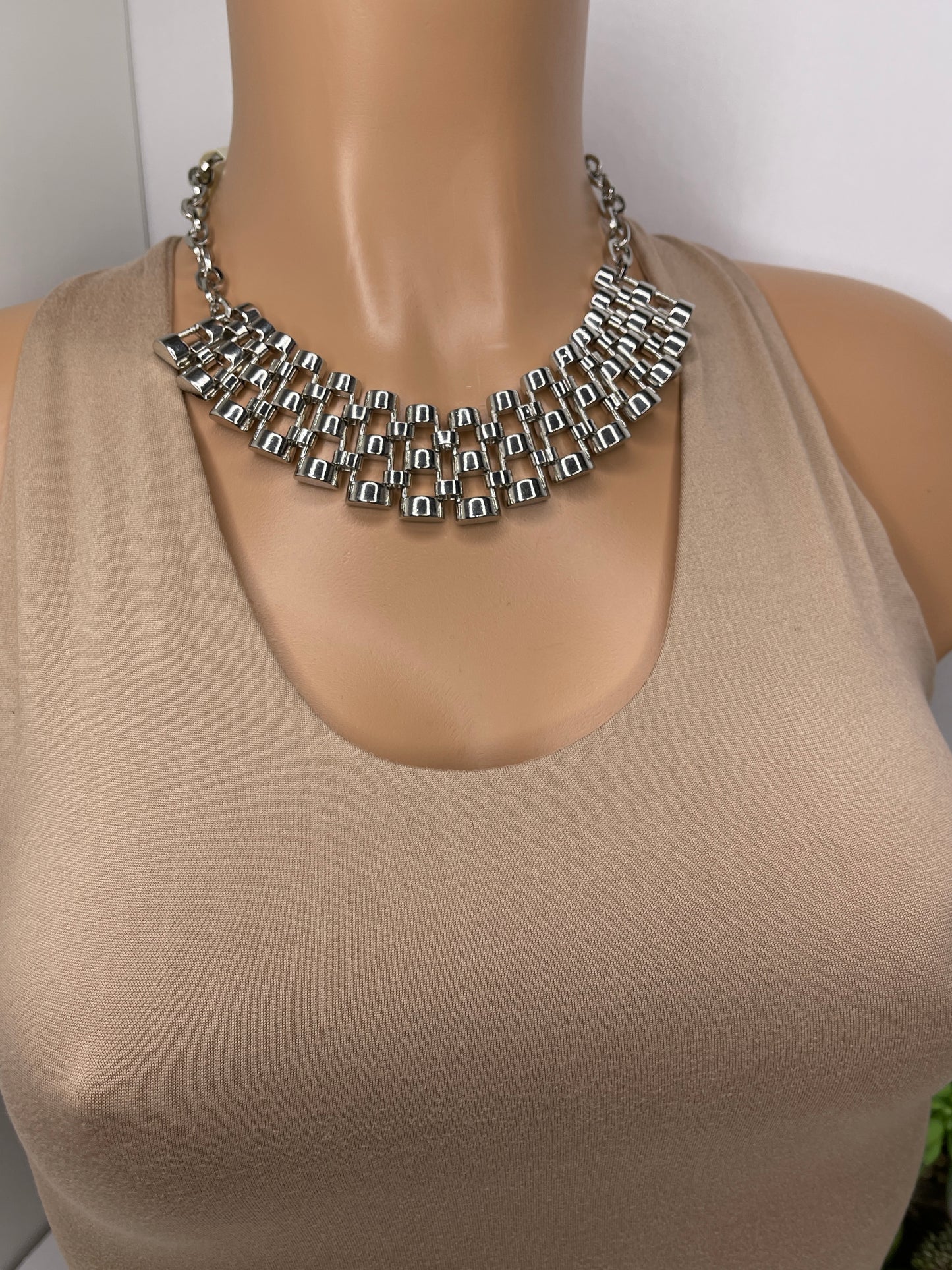 Empress Silver Necklace Set Earrings