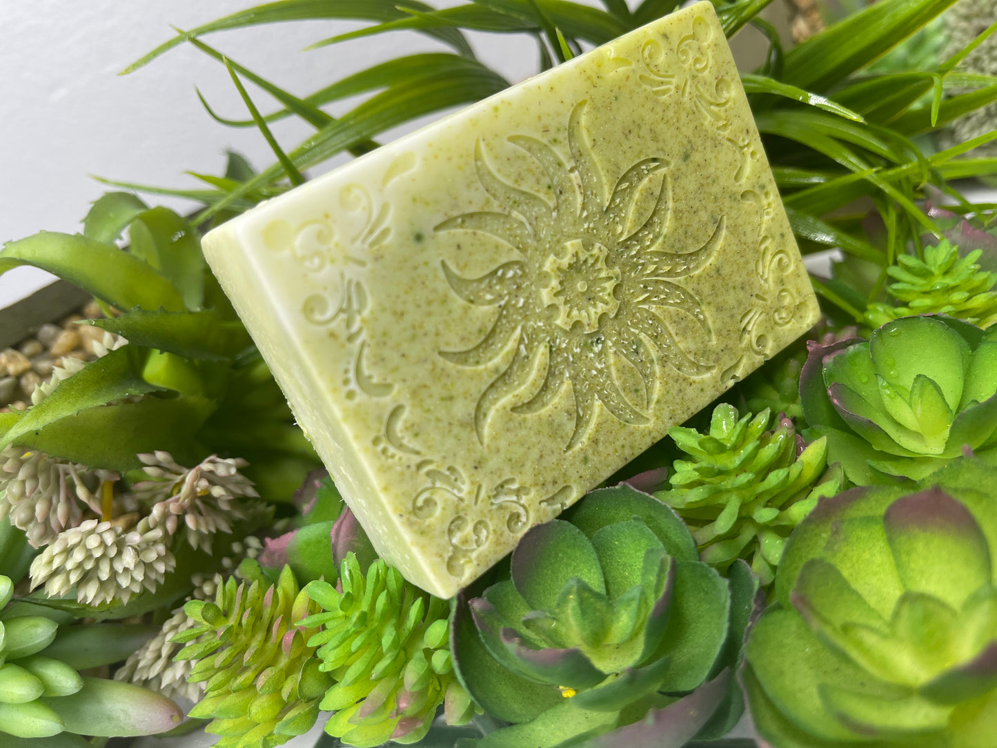 Invigorating Spearmint Alfalfa Rosemary Goatmilk Soap