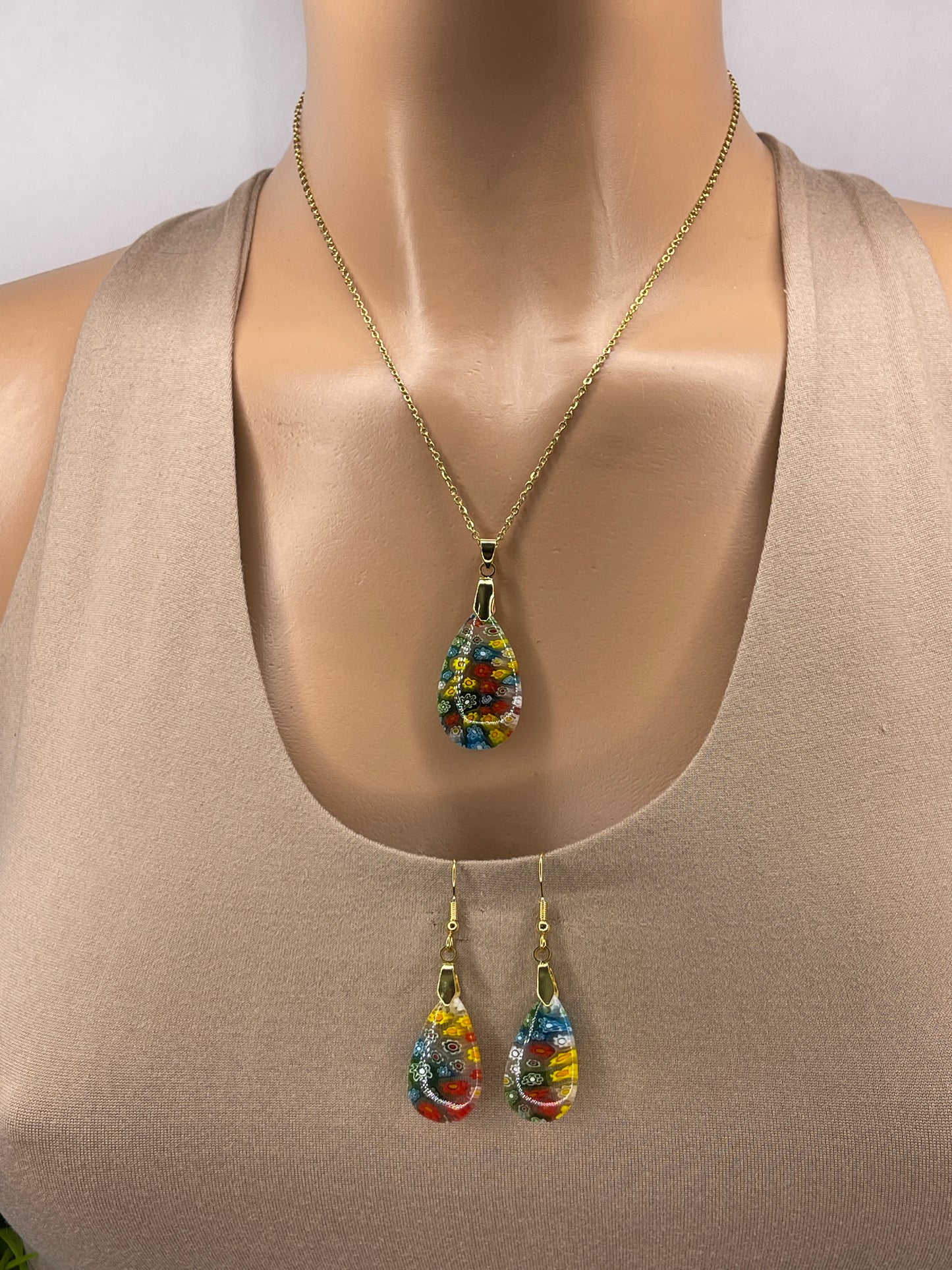 Murano Necklace Set