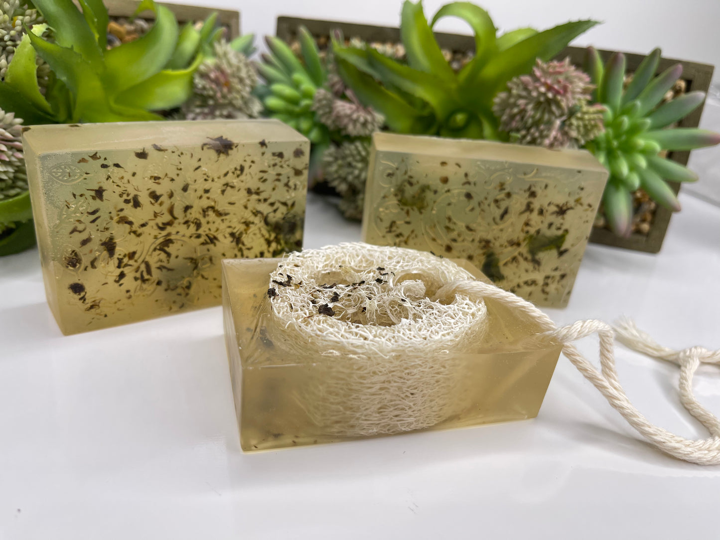 Canna Lemongrass Soap exfoliating Loofah