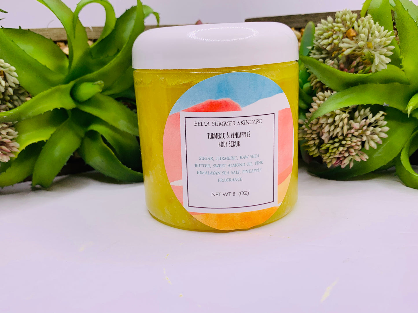 Skin Brightening Turmeric Sugar Scrub & Pineapple Body exfoliating Scrub