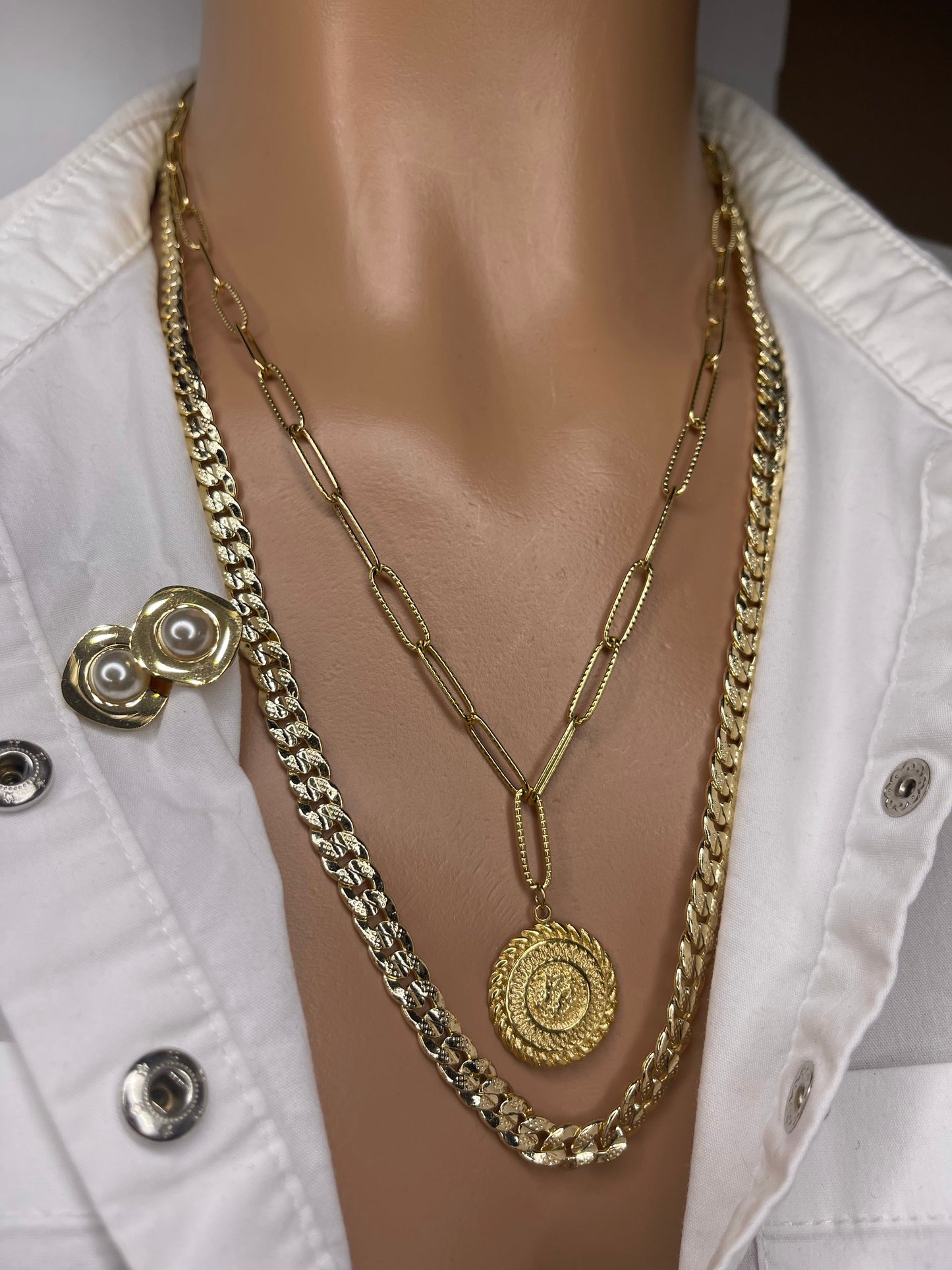 Coin Necklace (Assorted Versions) Coin Chain Coin Style Necklace