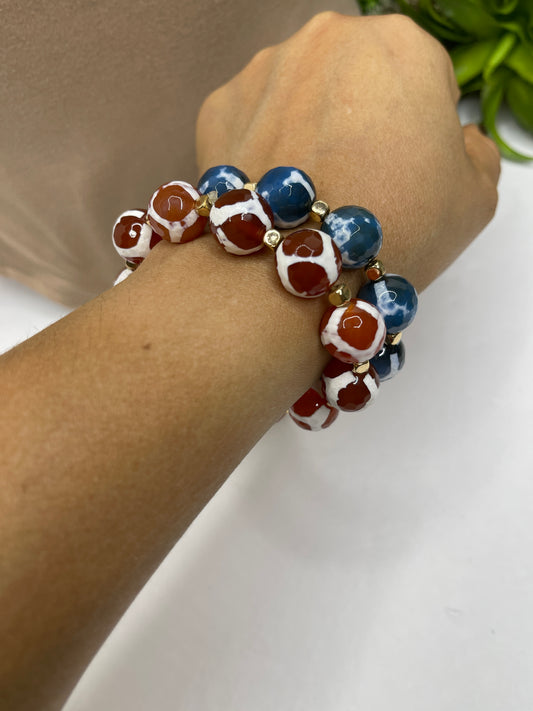 Tibetan 12mm Beaded Bracelets