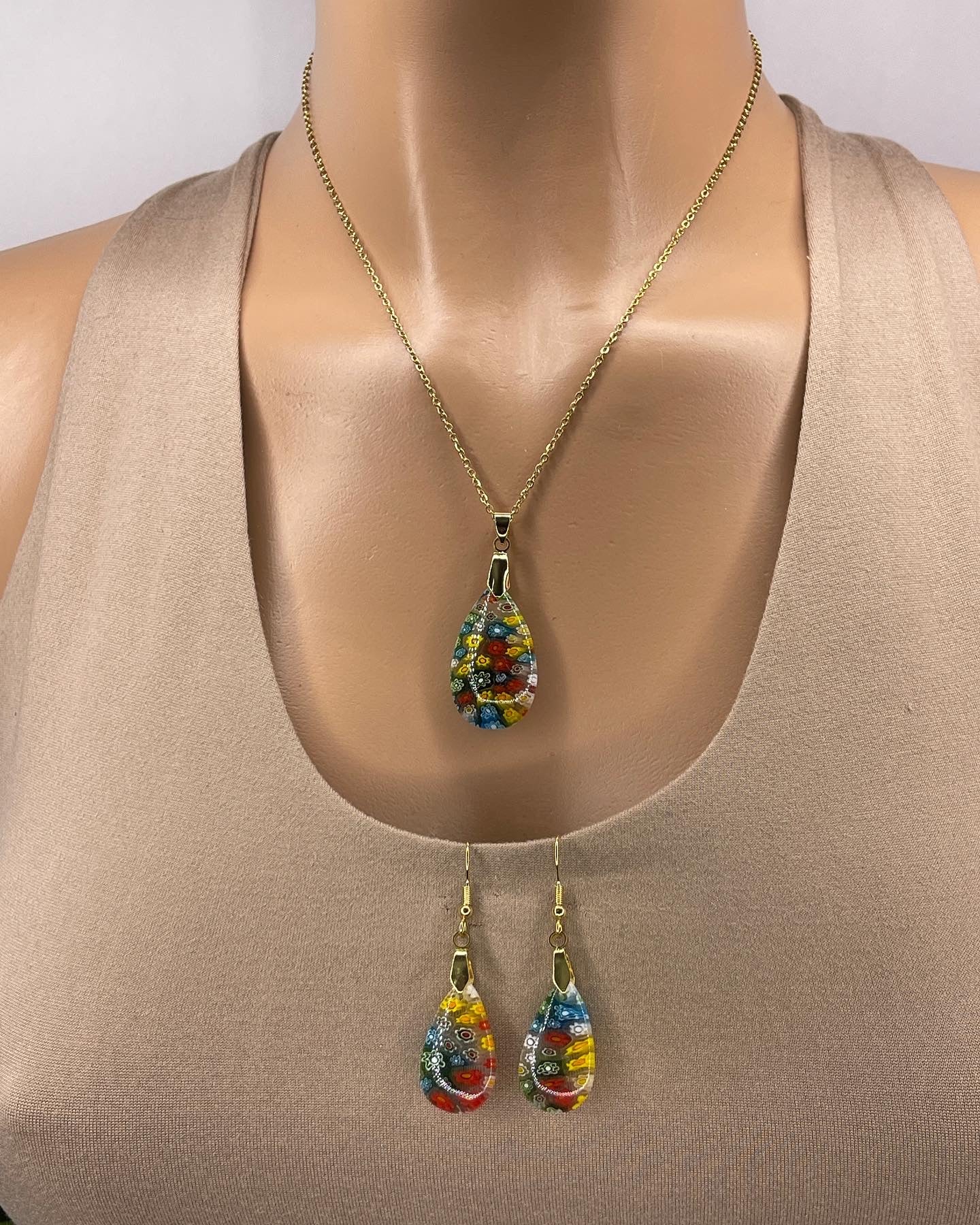 Murano Necklace Set