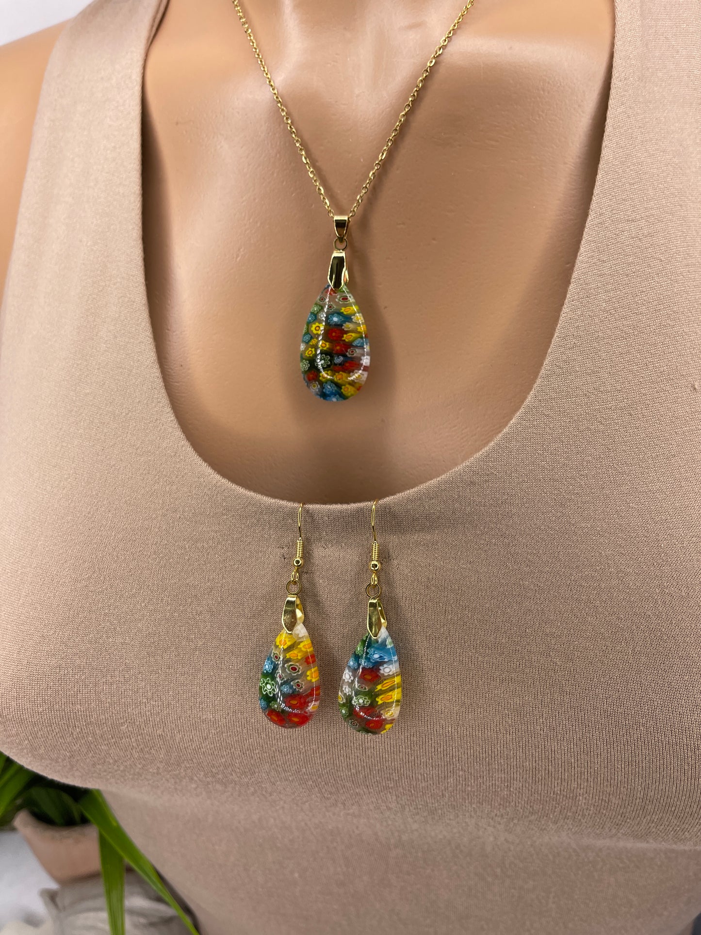 Murano Necklace Set