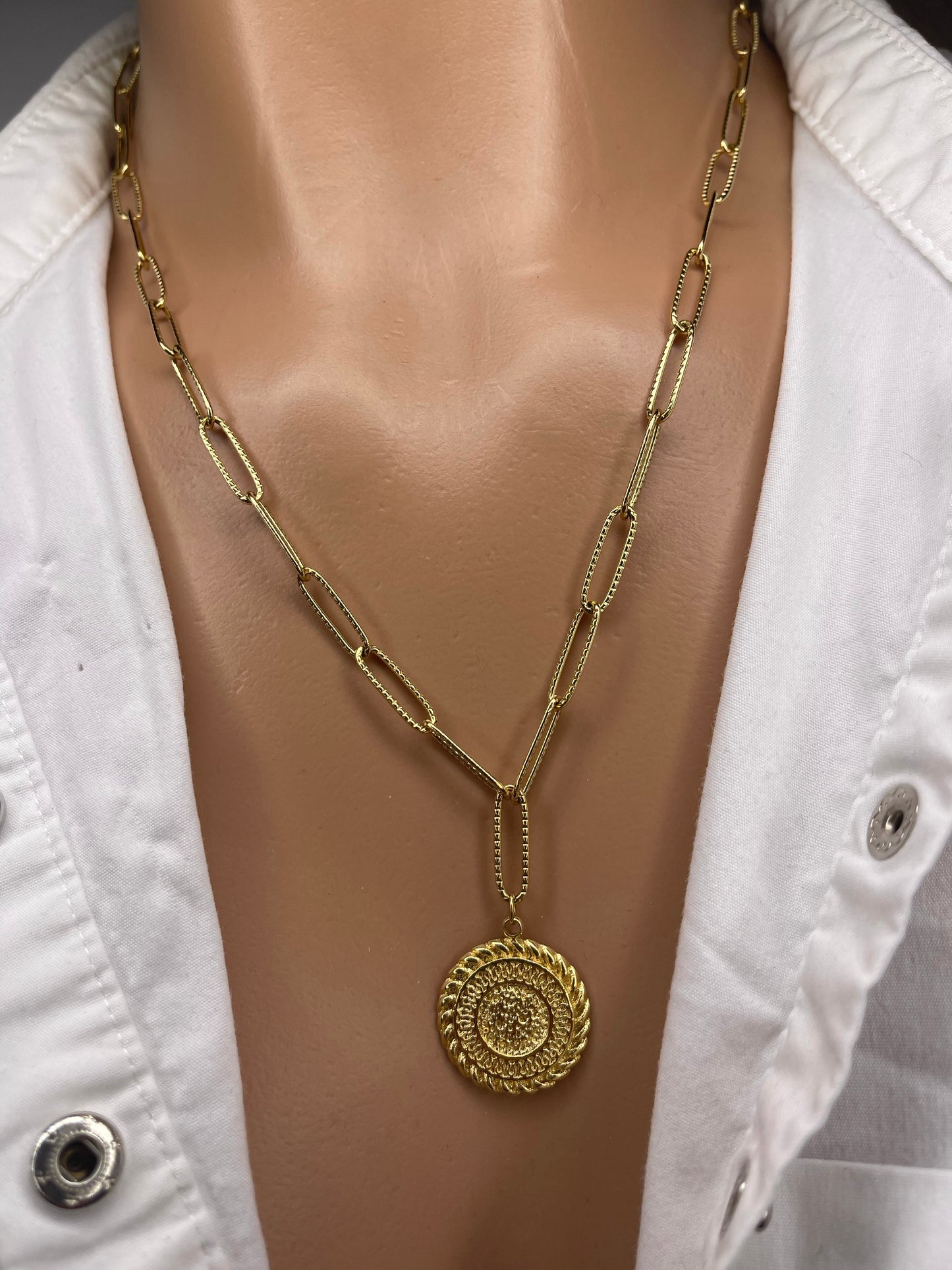 Coin Necklace (Assorted Versions) Coin Chain Coin Style Necklace