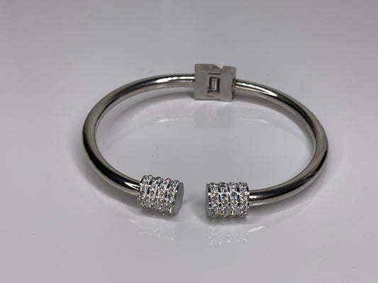 Silver Bangle Bracelet Stainless Steel /Tarnish Free arm candy