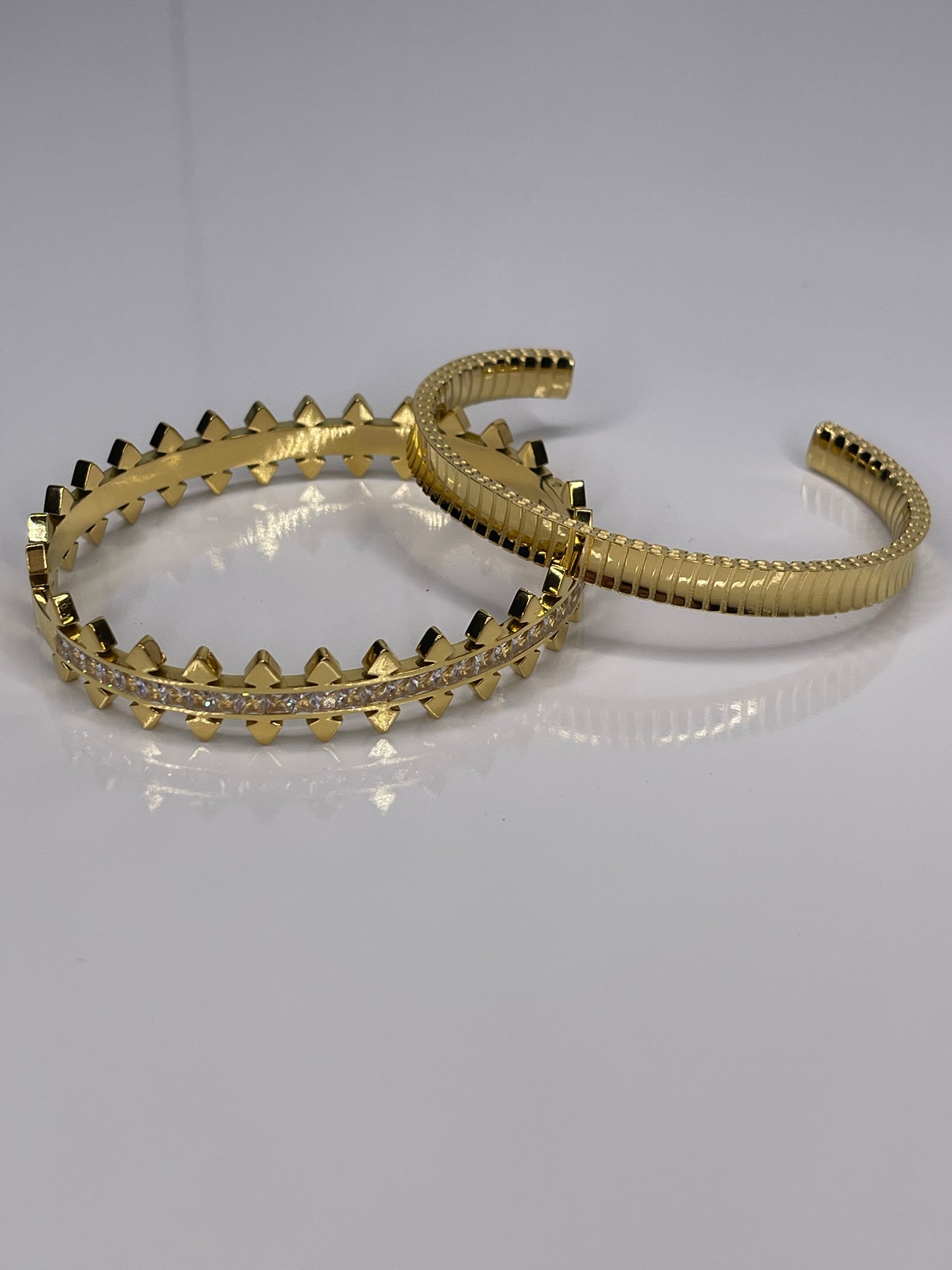 Gold Bangle Stackable Bracelets/ Stackable Bangle