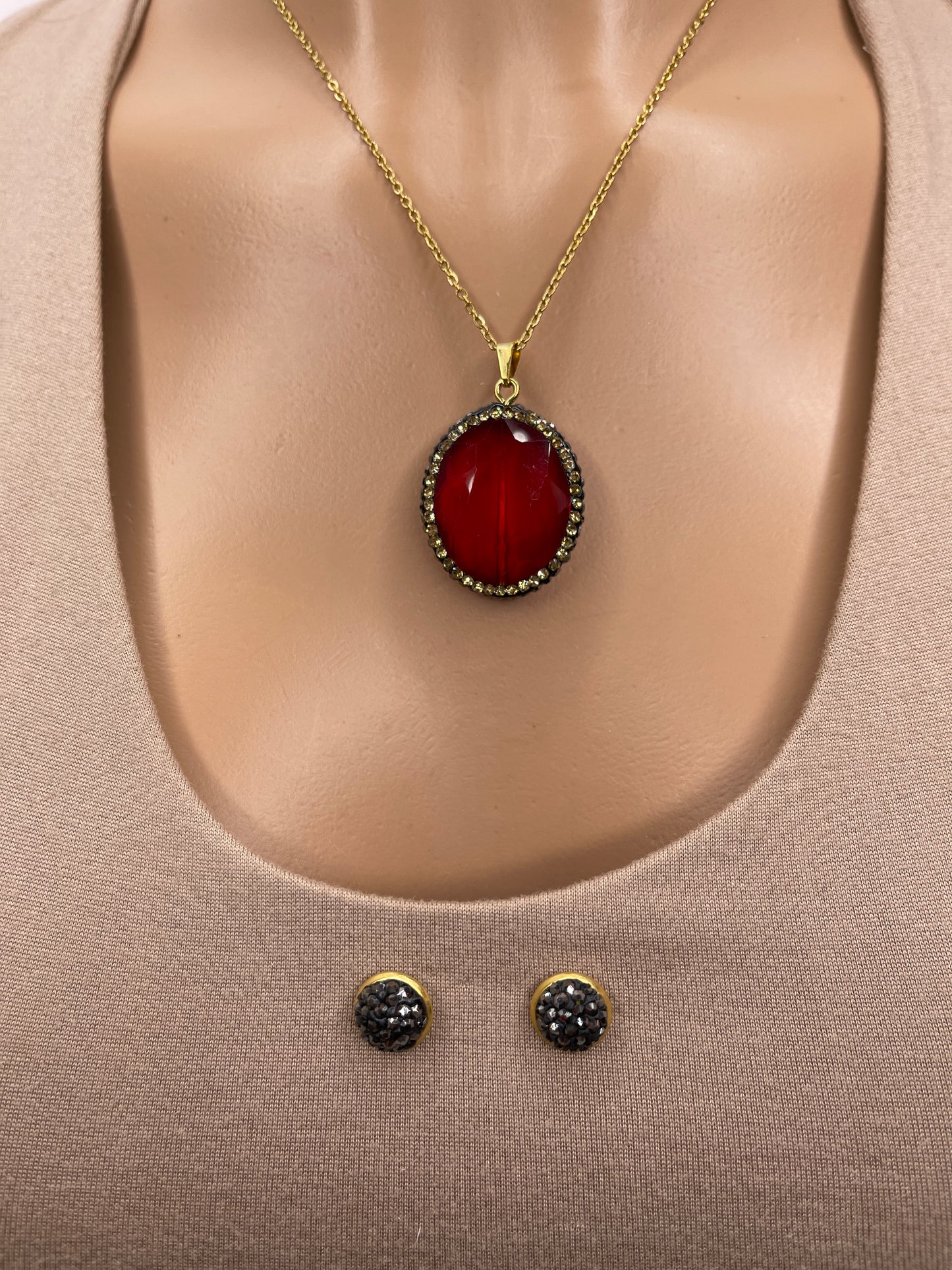 Ruby Necklace set