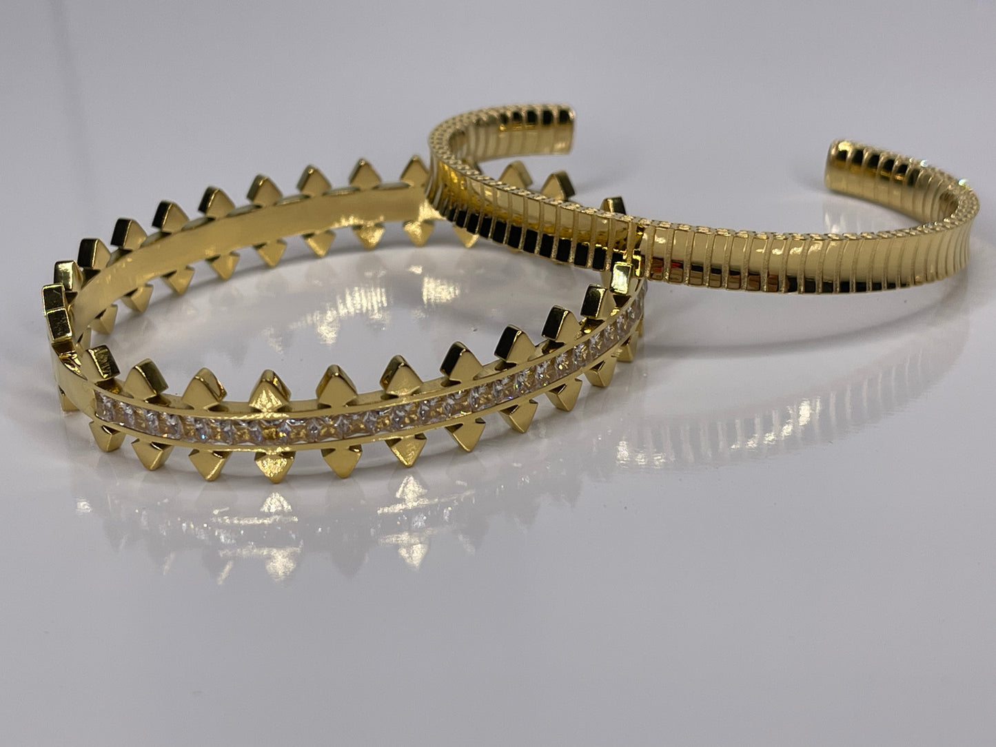 Gold Bangle Stackable Bracelets/ Stackable Bangle