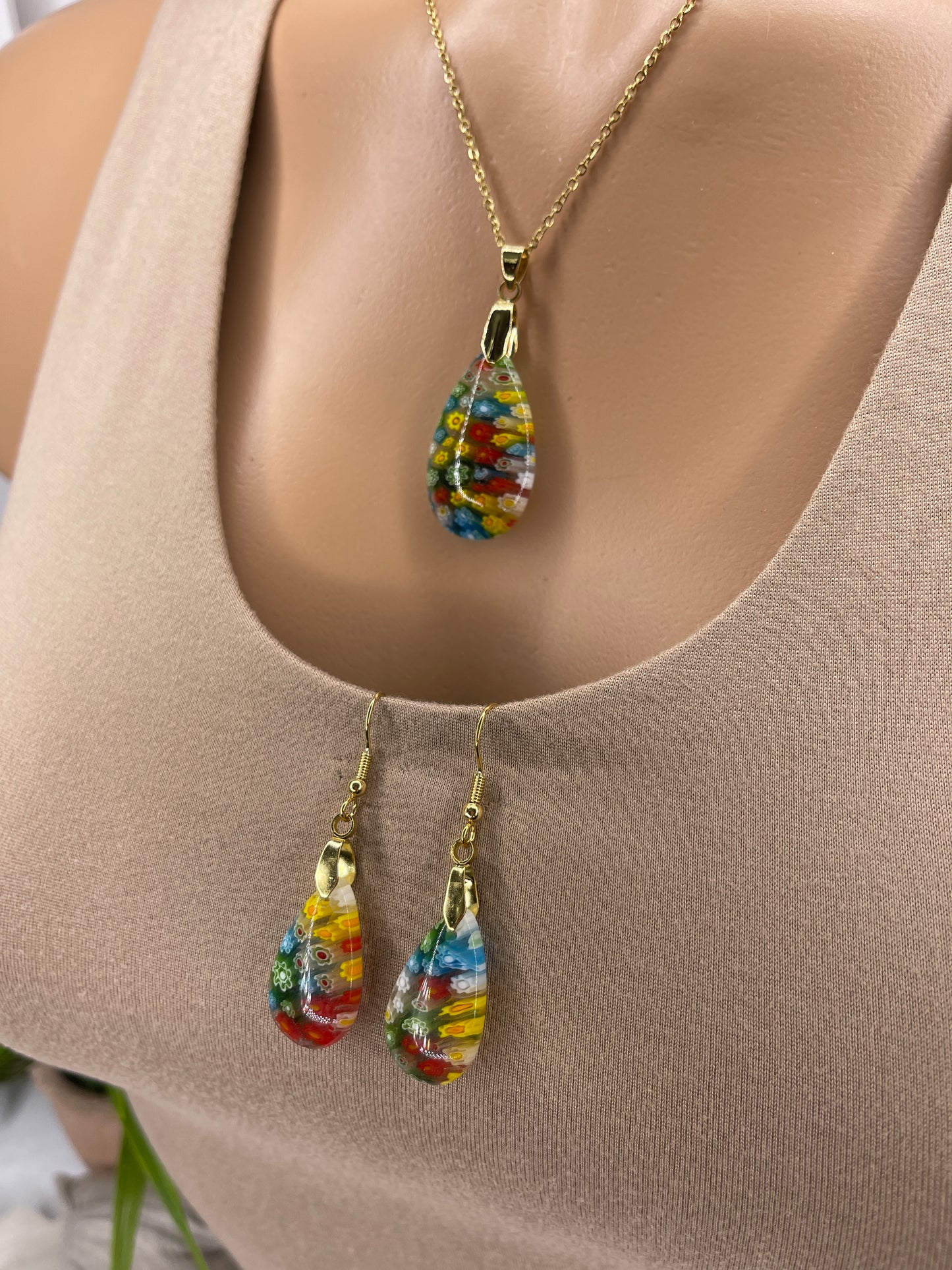 Murano Necklace Set